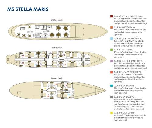 MS Stella Maris full deck plan