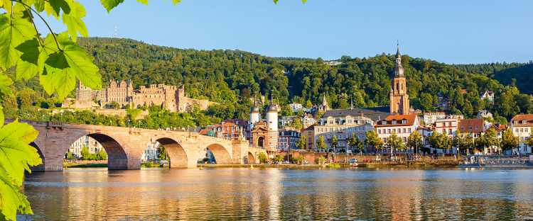 Heidelberg on the Rhine river