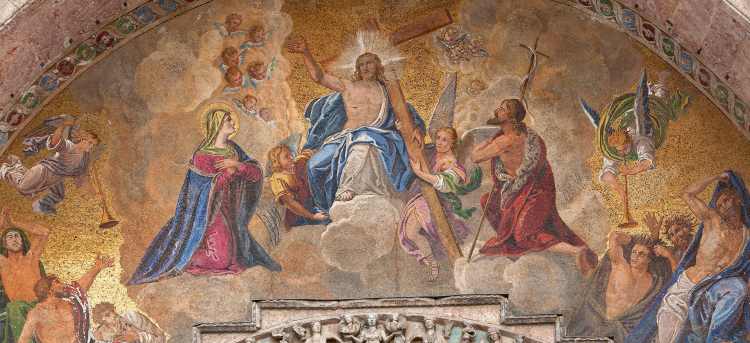 Close up of Sistine Chapel art