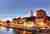 Trogir old town in a warm glow along waterfront in evening | Trogir, Croatia 