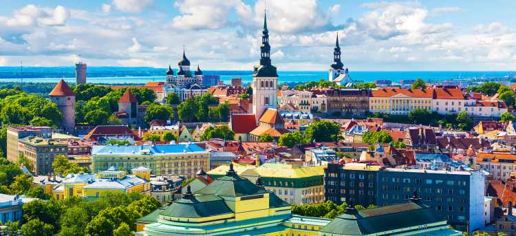 Old Town of Tallinn in Estonia 