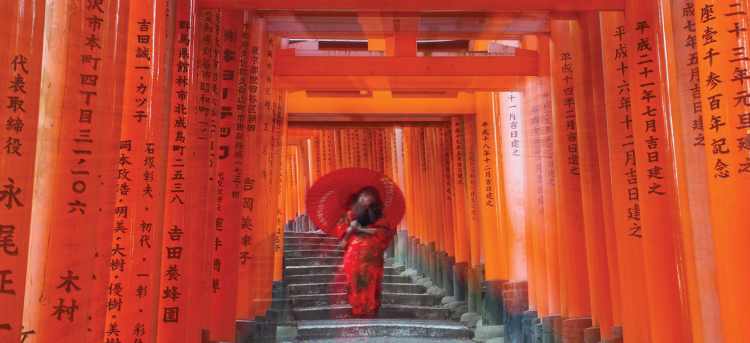 Fushimi Inari Taisha | Shinto shrine in | Kyoto | Japan | Torii Gates | Tours to Japan