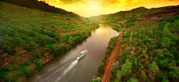 Golden Sky over Douro River Valley | All River Cruises | Europe | European