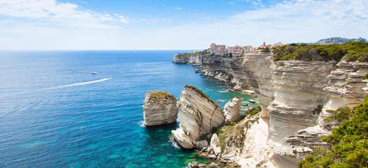 Bonifacio cliffside town | France | Corsica | Riviera Travel | escorted tour