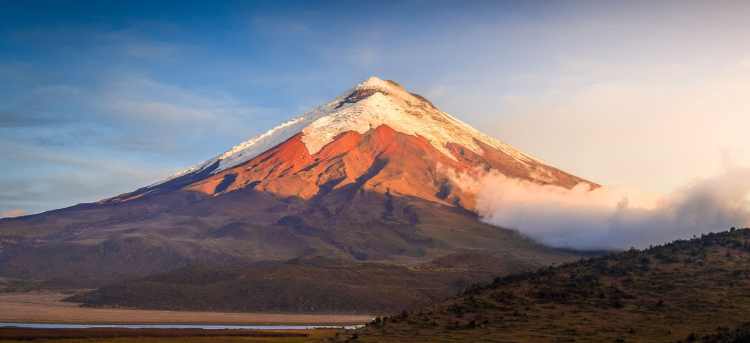 Sunlight and clouds over Cotopaxi Volcano | Andes Mountains, Ecuador