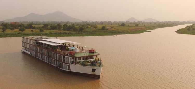 Mekong Prestige II ship on the Mekong River