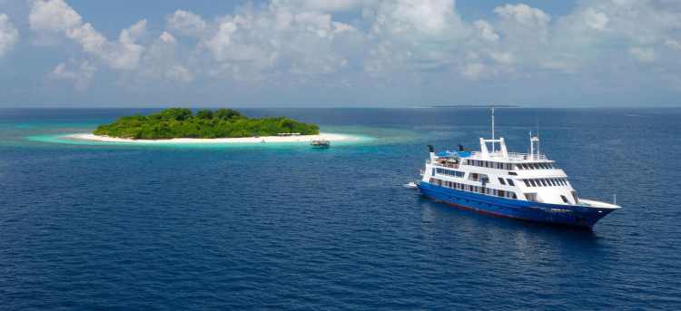 MV Yasawa Princess cruising the Maldives