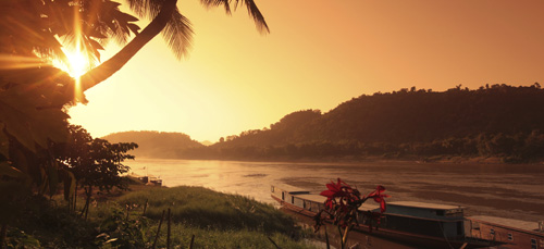 Mekong at sunset