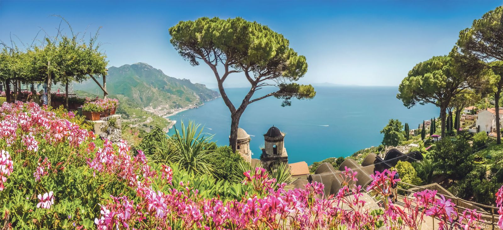 View from hilltop Ravello | the Bay of Naples | Sorrento holiday