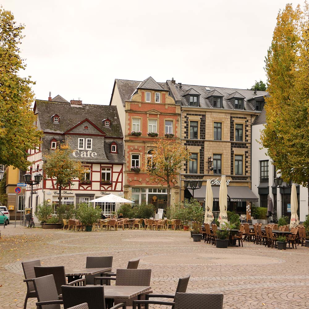 Historic buildings in the old town of Andernach
