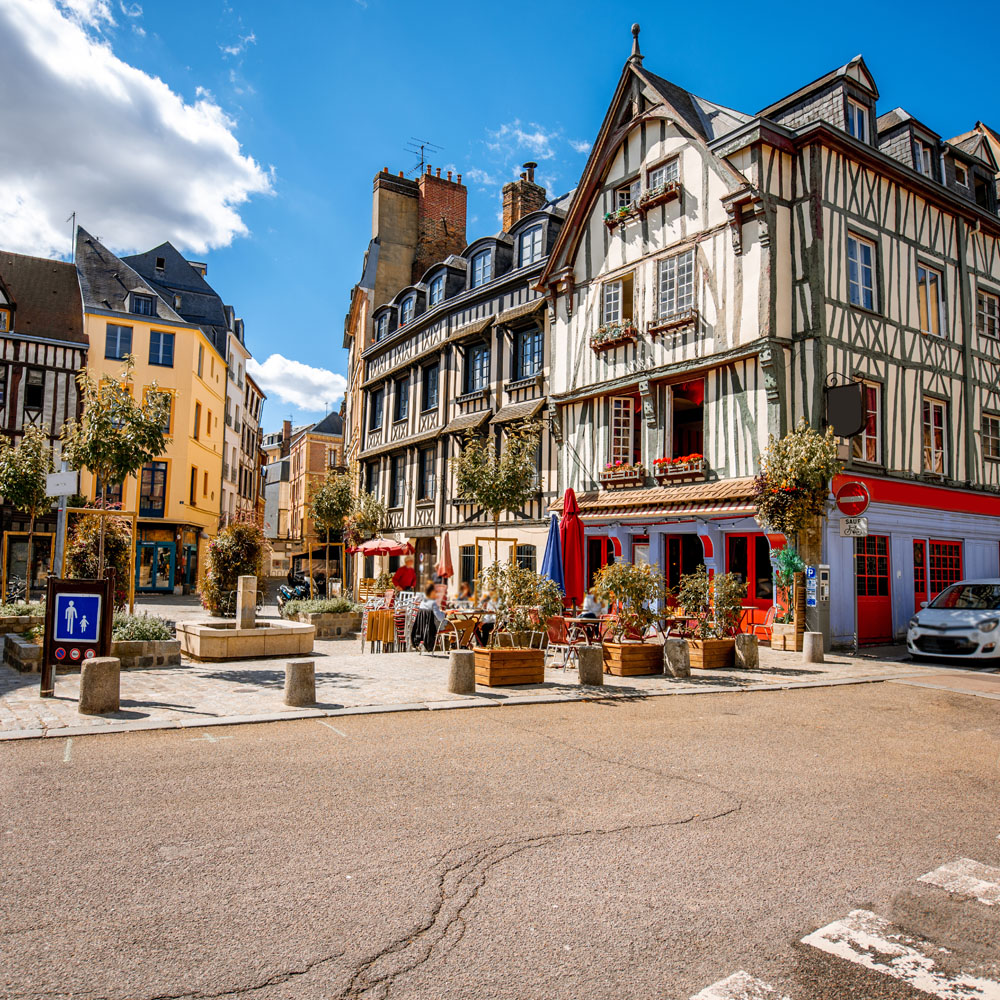 Rouen old town, France
