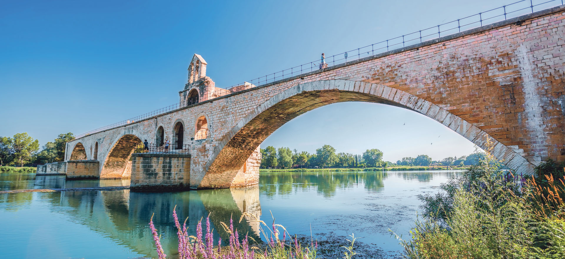 Pont d'Avignon medieval bridge over the river Rhone | Avignon, France 