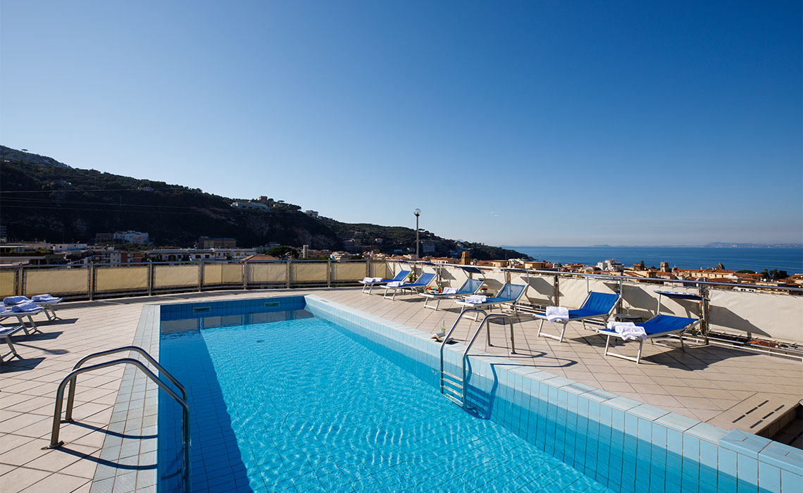 Cesare Augusto Sorrento Rooftop pool with sea views